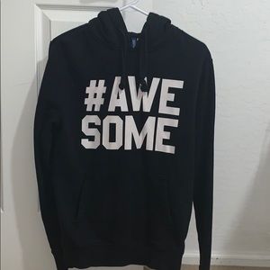 #23 Awesome Thick Winter H&M Black/White Hoodie